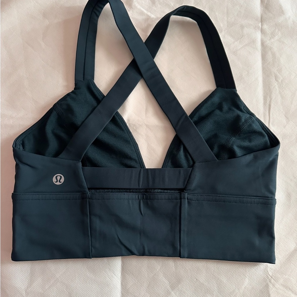 Lululemon Sweat your Heart Out Bra in Submarine color, A/B Cup, Size 6 - Picture 7 of 11